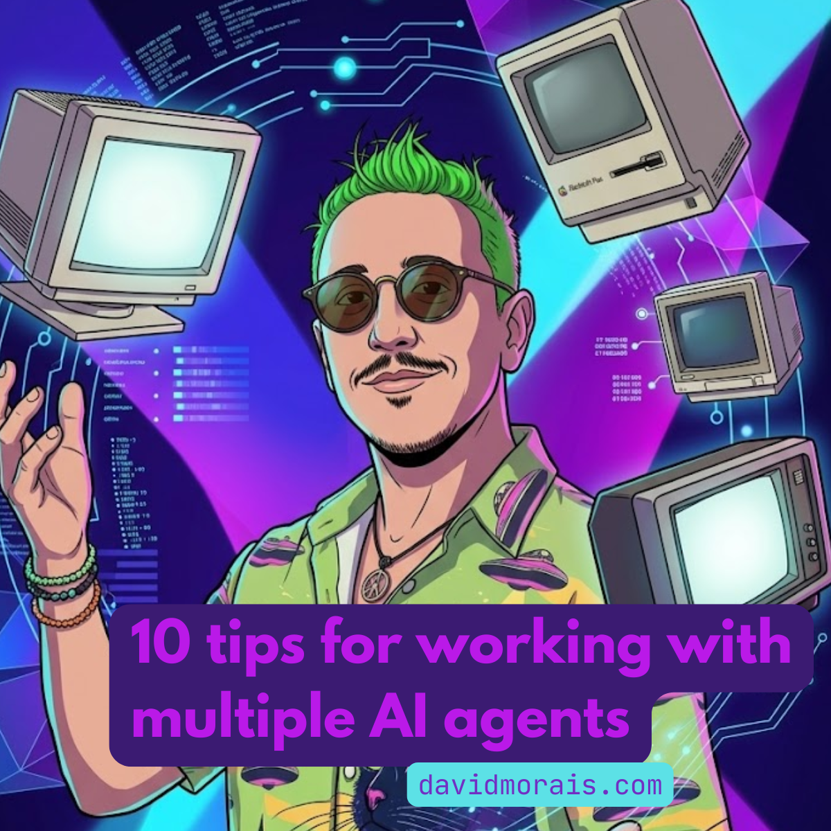 10 tips for running four AI coding agents at once — cover image